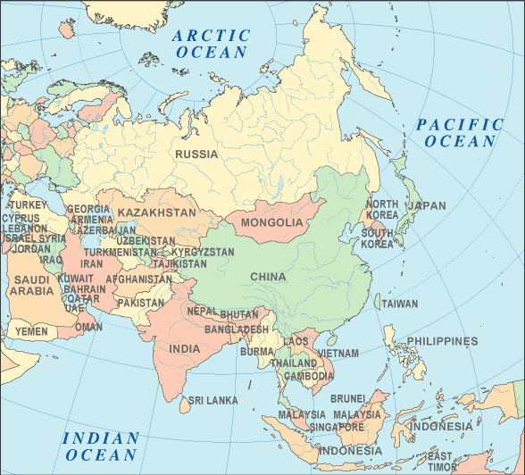 Asia Atlas - Asia Map and Geography